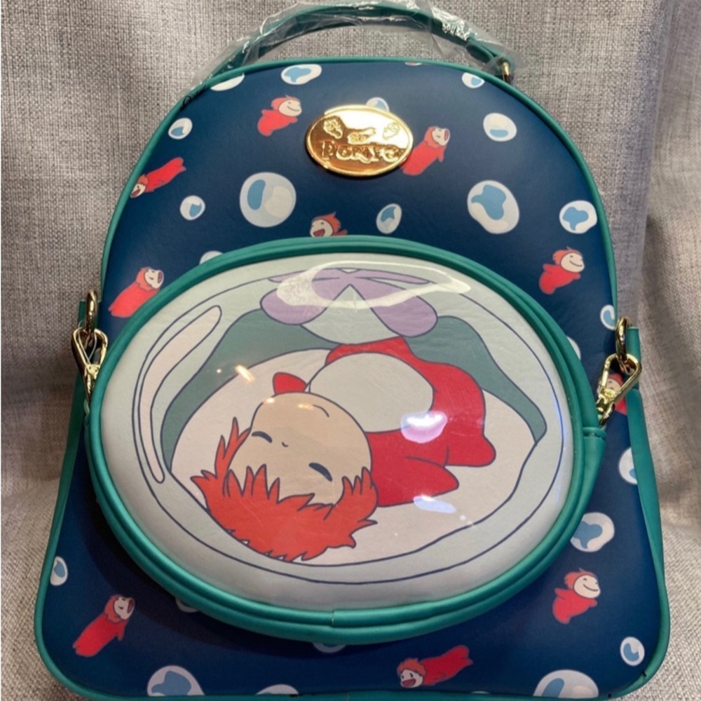 Studio Ghibli Ponyo Sleeping Ponyo in Bubble Mini Backpack & Crossbody Backpack